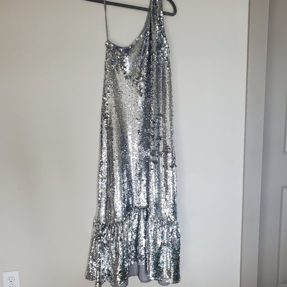 Maeve Anthropologie Sequin One Shoulder Dress - Picture 13 of 15